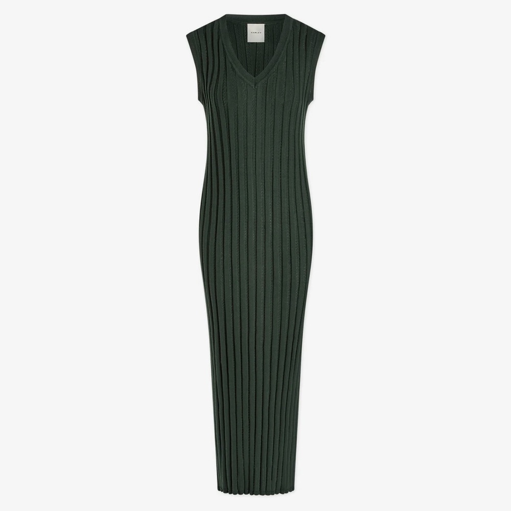Varley Christine Pointelle Knit Maxi Dress